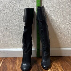 Steve Madden Black Women's 17” Knee-High Boots with 3” Heel 6 US